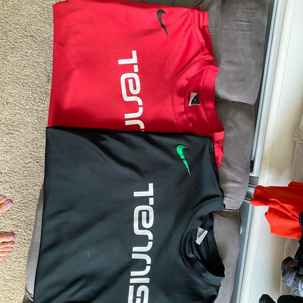 Nike tennis shirts- drifit